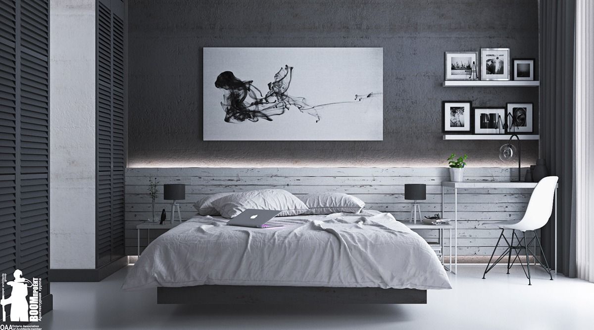black-and-white-classic-bedroom-design